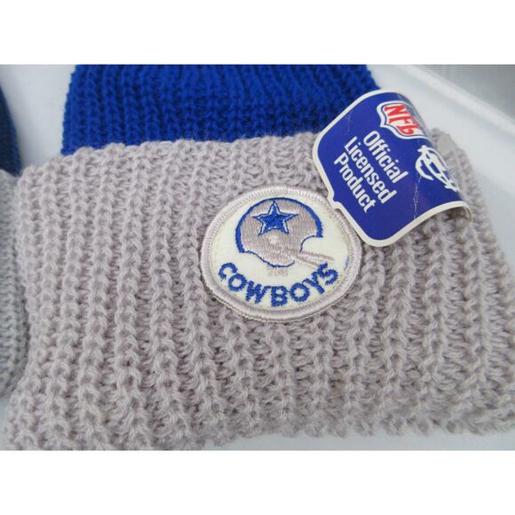 Lot (4) NWT Vintage DALLAS COWBOYS Knit Winter Pom Beanie Hat 70s/80s main image 11
